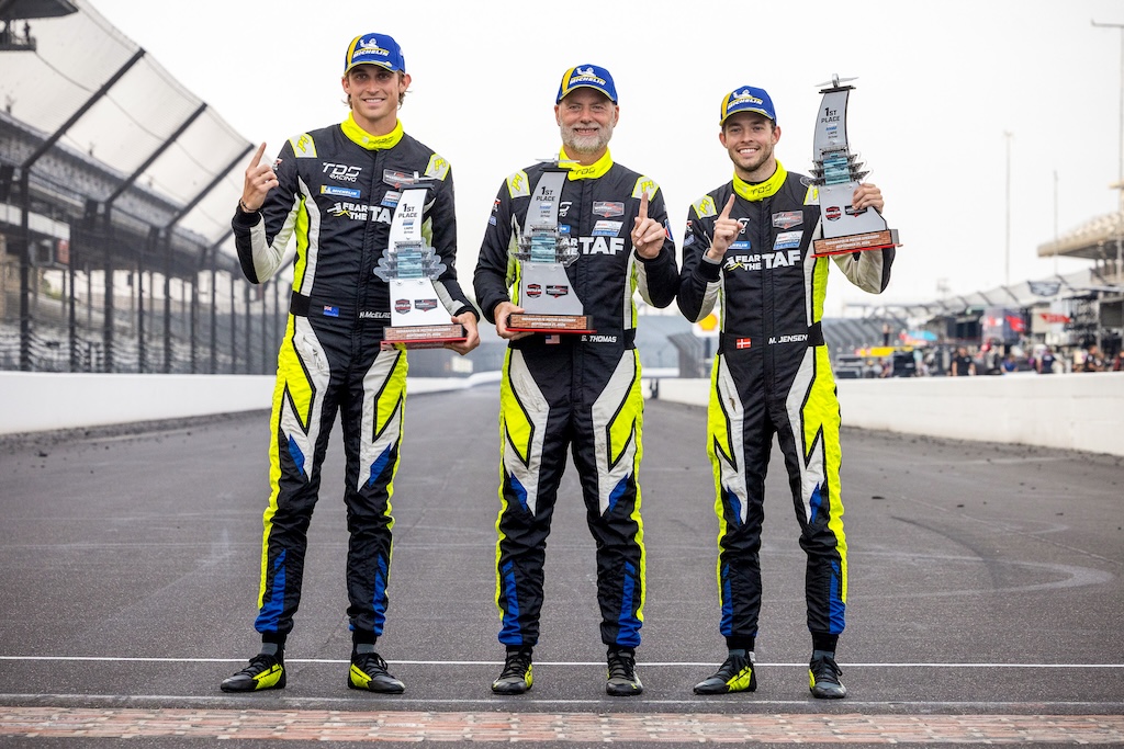 Mikkel Jensen sikrede tredje Indianapolis-sejr i træk.
(Foto: TDS Racing)